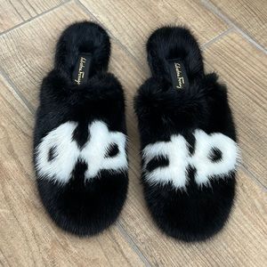 Salvatore Ferragamo Lambro Mink Fur Slipper Mule 7